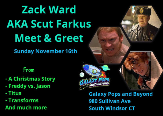 Meet Zack Ward at Galaxy Pops and Beyond Nov 16 2025